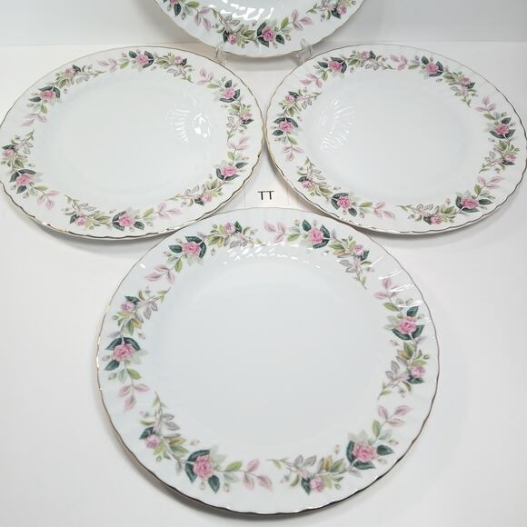4 Dinner Plates 10-3/8" Regency Rose #2345 by Creative Replacement China [TT] - Picture 2 of 9